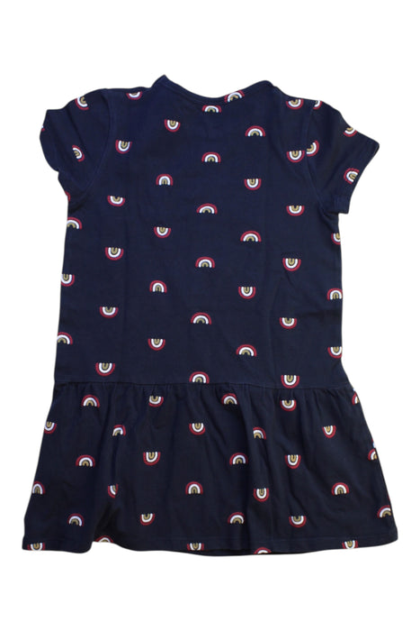 A Navy Short Sleeve Dresses from Kathmandu in size 4T for girl. (Back View)