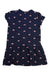 A Navy Short Sleeve Dresses from Kathmandu in size 4T for girl. (Back View)