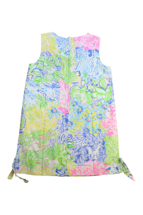 A Multicolour Sleeveless Dresses from Lilly Pulitzer in size 6T for girl. (Back View)
