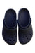 A Navy Slip Ons from Crocs in size 7Y for boy. (Back View)