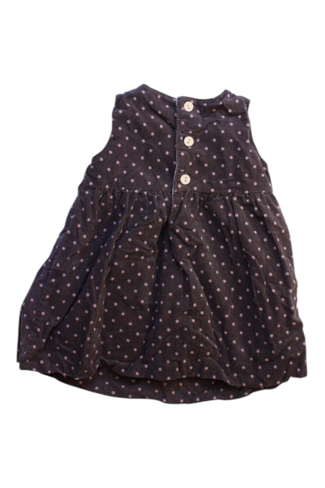 A Brown Sleeveless Dresses from John Lewis in size 0-3M for girl. (Back View)