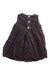 A Brown Sleeveless Dresses from John Lewis in size 0-3M for girl. (Back View)