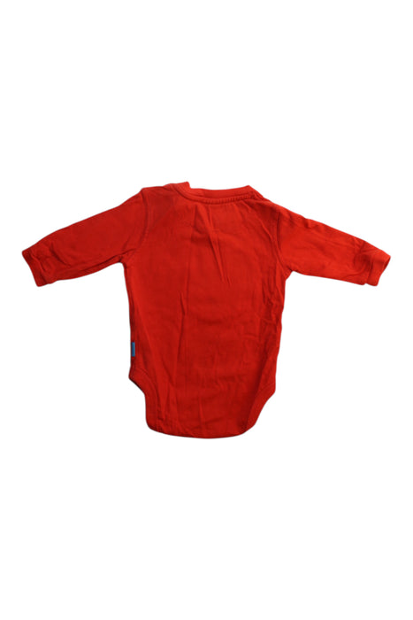 A Red Long Sleeve Bodysuits from Baker by Ted Baker in size 0-3M for boy. (Back View)