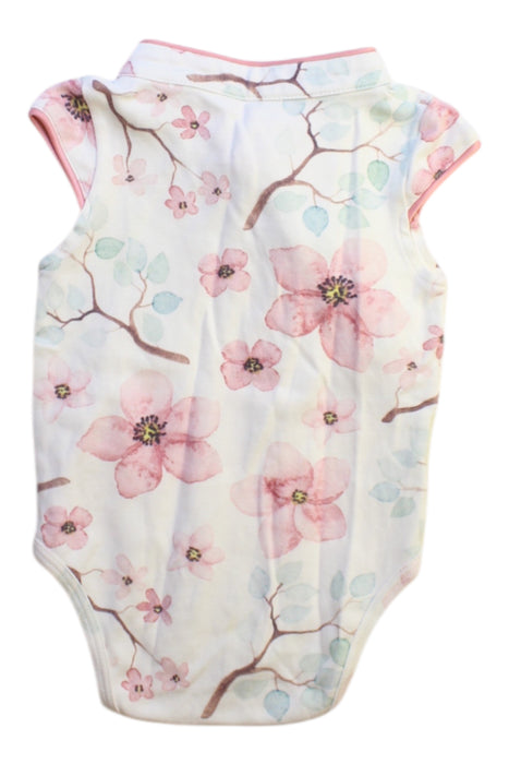 A Pink Sleeveless Bodysuits from KIDSCRAFTER in size 3-6M for girl. (Back View)