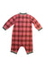 A Pink Long Sleeve Rompers from Burberry in size 6-12M for girl. (Back View)