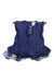 A Blue Short Sleeve Dresses from Cadet Rousselle in size 3-6M for girl. (Front View)