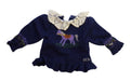 A Blue Sweater Dresses from Ralph Lauren in size 2T for girl. (Front View)