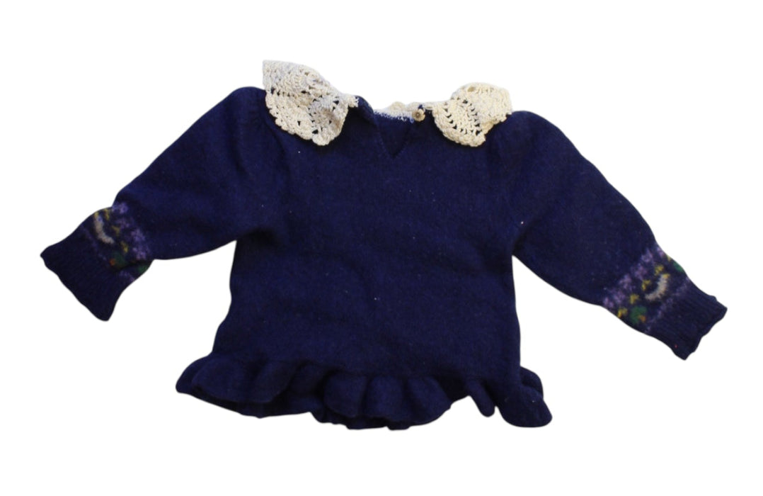 A Blue Sweater Dresses from Ralph Lauren in size 2T for girl. (Back View)