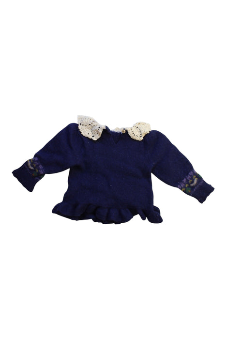 A Blue Sweater Dresses from Ralph Lauren in size 2T for girl. (Back View)