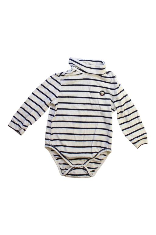 A Navy Long Sleeve Bodysuits from Nicholas & Bears in size 12-18M for boy. (Front View)