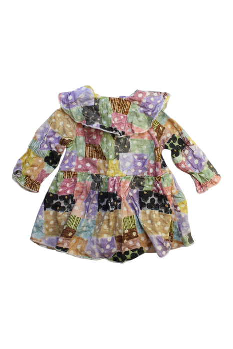 A Multicolour Long Sleeve Dresses from Lastella in size 3-6M for girl. (Back View)