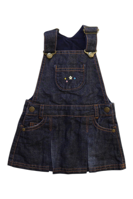 A Navy Overall Dresses from Cadet Rousselle in size 3-6M for girl. (Front View)