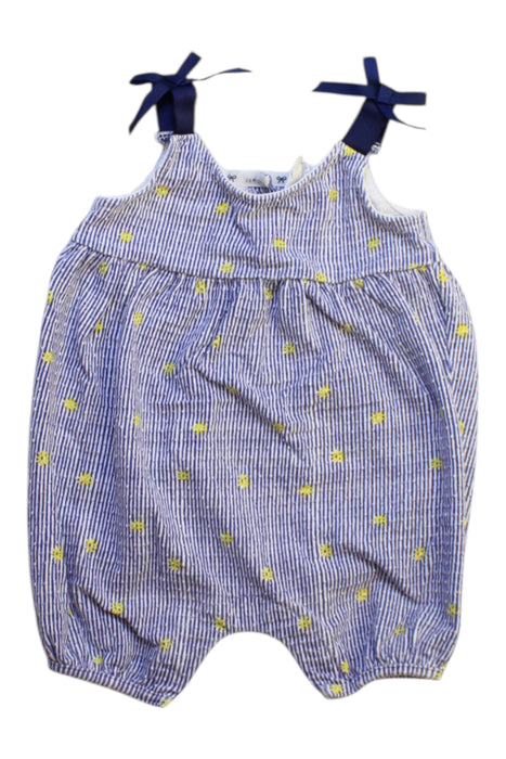 A Blue Sleeveless Rompers from J by Jasper Conran in size 3-6M for girl. (Front View)