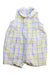 A Yellow Sleeveless Rompers from Little Me in size 6-12M for girl. (Front View)