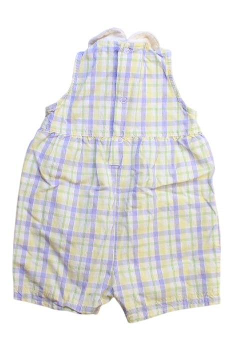 A Yellow Sleeveless Rompers from Little Me in size 6-12M for girl. (Back View)