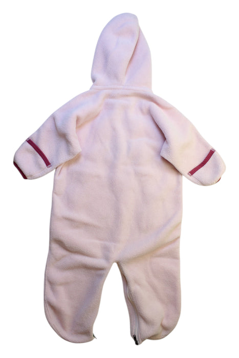 A Pink Snowsuits from Patagonia in size 6-12M for girl. (Back View)