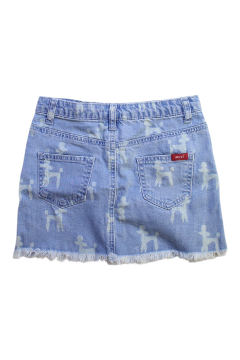 A Blue Short Skirts from Seed in size 7Y for girl. (Back View)
