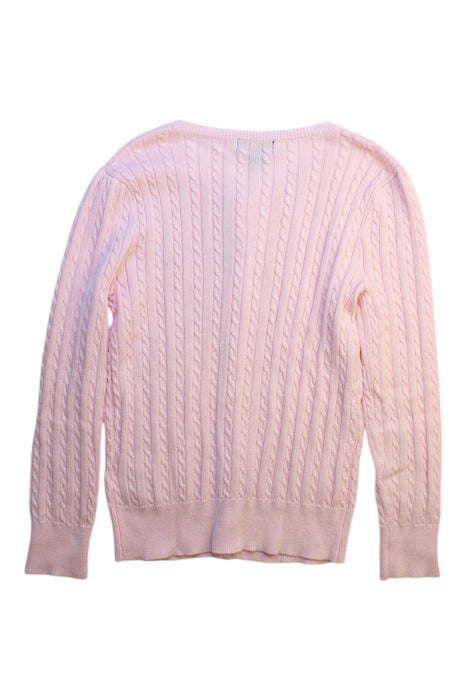 A Pink Cardigans from Polo Ralph Lauren in size 8Y for girl. (Back View)