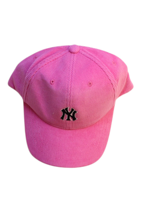 A Pink Caps from MLB in size 8Y for girl. (Front View)
