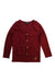 A Burgundy Cardigans from Beau Hudson in size 4T for boy. (Front View)