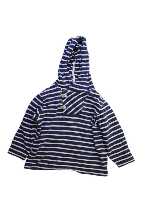 A Navy Buttoned Sweatshirts from Hanna Andersson in size 3T for boy. (Front View)