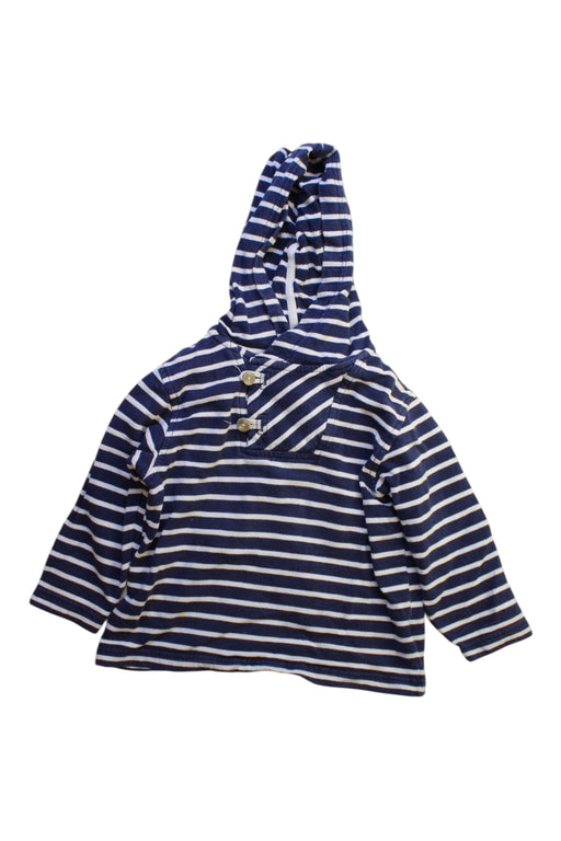 A Navy Buttoned Sweatshirts from Hanna Andersson in size 3T for boy. (Front View)