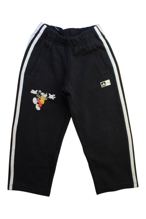 A Black Sweatpants from Adidas in size 5T for boy. (Front View)