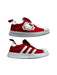 A Red Sneakers from Adidas in size 5T for girl. (Back View)
