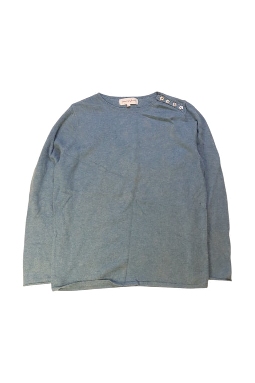 A Blue Long Sleeve Tops from Excuse My French in size 10Y for neutral. (Front View)