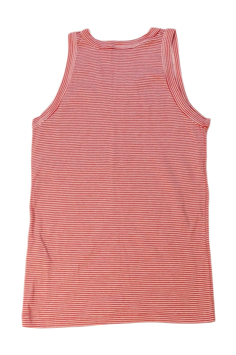 A Red Sleeveless T Shirts from Petit Bateau in size 12Y for boy. (Back View)