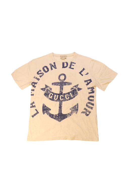 A Beige Short Sleeve T Shirts from Gucci in size 10Y for neutral. (Front View)