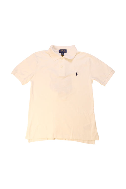 A White Short Sleeve Polos from Polo Ralph Lauren in size 8Y for boy. (Front View)