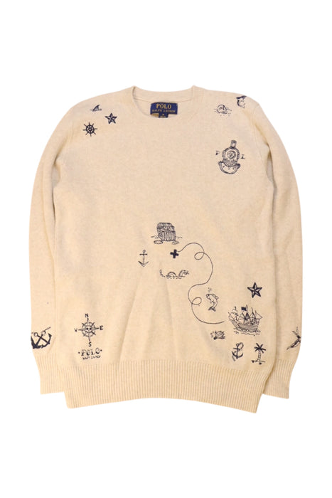 A Beige Knit Sweaters from Polo Ralph Lauren in size 10Y for neutral. (Front View)