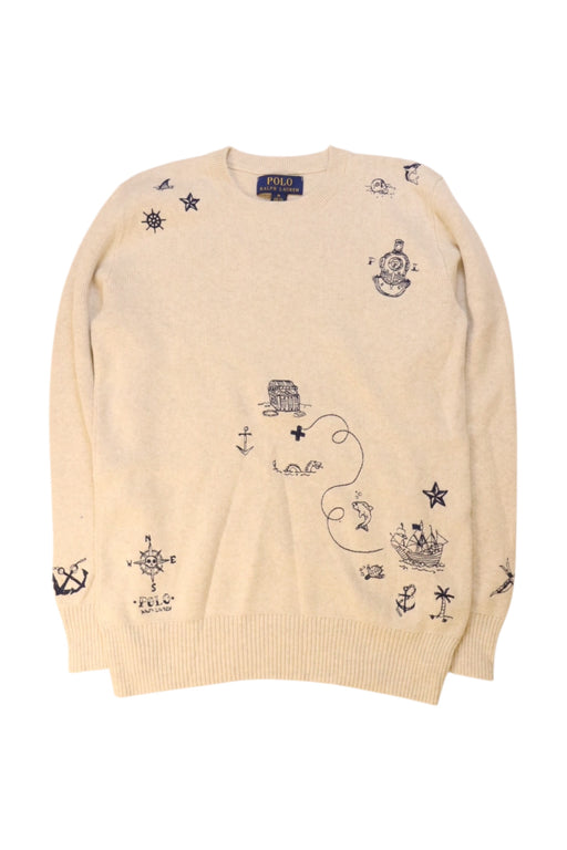 A Beige Knit Sweaters from Polo Ralph Lauren in size 10Y for neutral. (Front View)