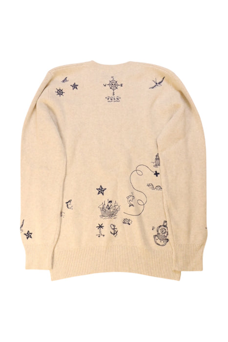 A Beige Knit Sweaters from Polo Ralph Lauren in size 10Y for neutral. (Back View)