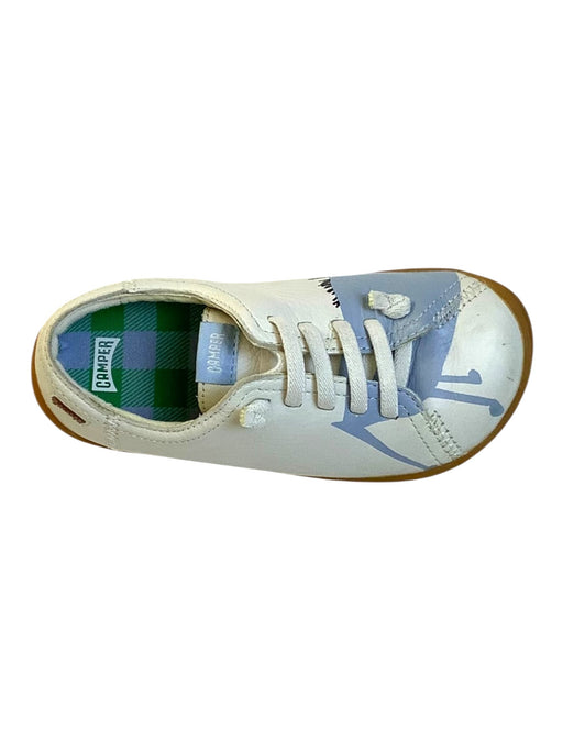 A White Sneakers from Camper in size 5T for neutral. (Front View)