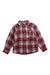 A Red Long Sleeve Shirts from Petit Bateau in size 6T for boy. (Front View)