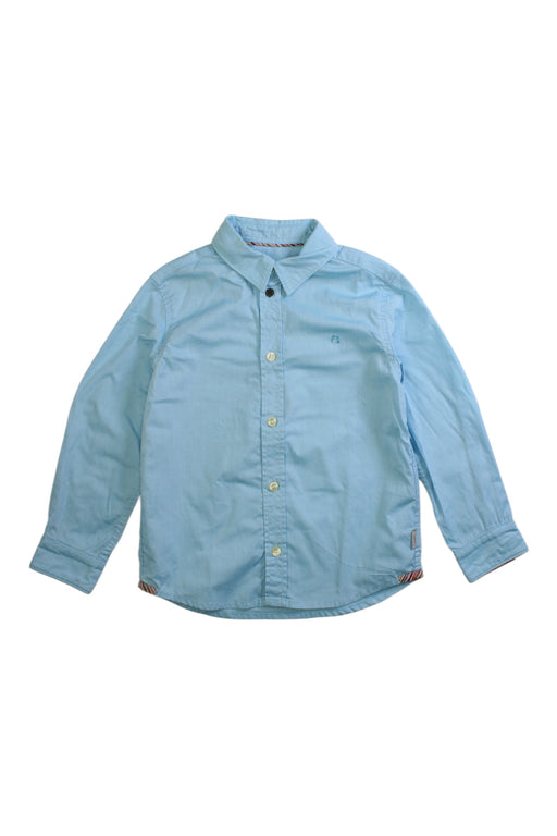A Blue Long Sleeve Shirts from Paul Smith in size 4T for boy. (Front View)