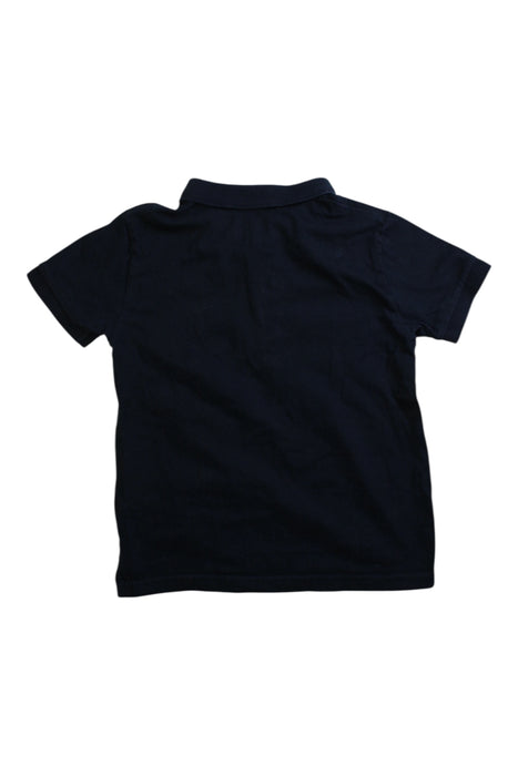 A Navy Short Sleeve Polos from Cyrillus in size 6T for boy. (Back View)