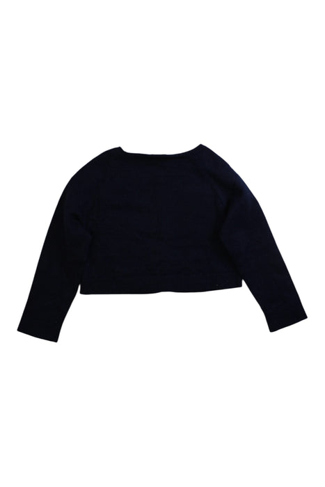 A Navy Cardigans from Jacadi in size 4T for girl. (Back View)
