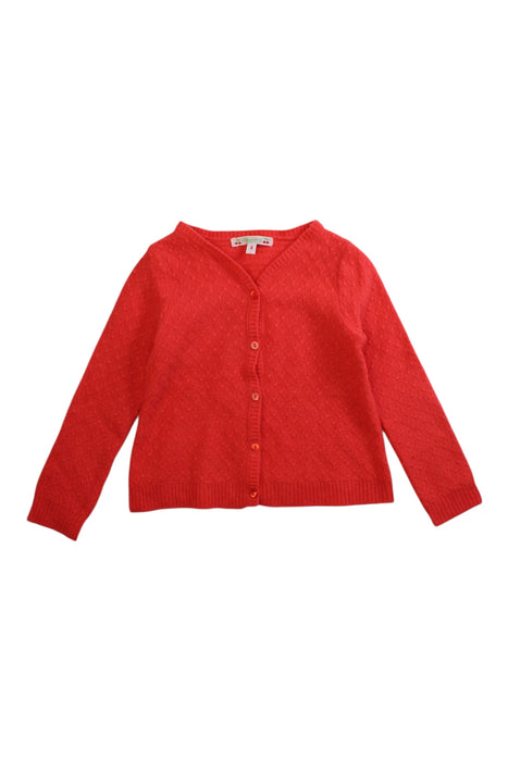 A Red Cardigans from Bonpoint in size 4T for girl. (Front View)