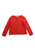 A Red Cardigans from Bonpoint in size 4T for girl. (Front View)