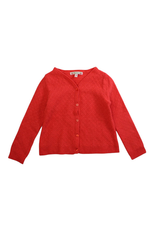 A Red Cardigans from Bonpoint in size 4T for girl. (Front View)