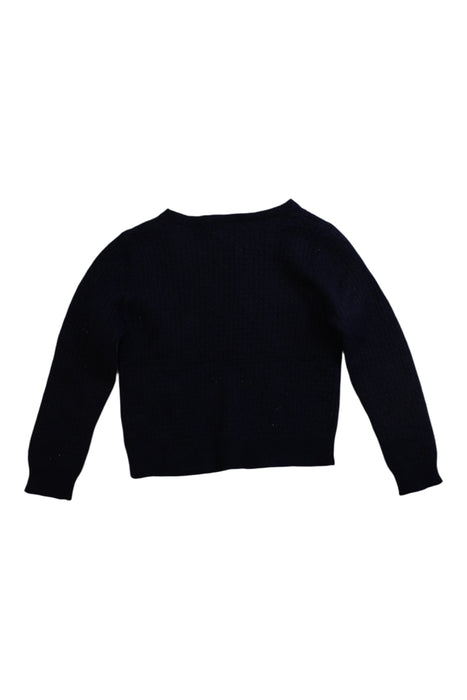 A Black Cardigans from Bonpoint in size 4T for girl. (Back View)