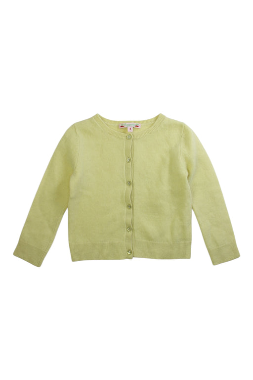 A Green Cardigans from Bonpoint in size 4T for girl. (Front View)