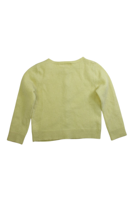 A Green Cardigans from Bonpoint in size 4T for girl. (Back View)
