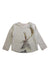 A Beige Long Sleeve Tops from Bonpoint in size 4T for girl. (Front View)
