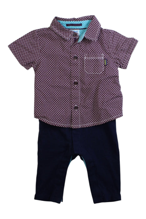 A Navy Pants Sets from Baker by Ted Baker in size 3-6M for boy. (Front View)