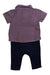 A Navy Pants Sets from Baker by Ted Baker in size 3-6M for boy. (Back View)