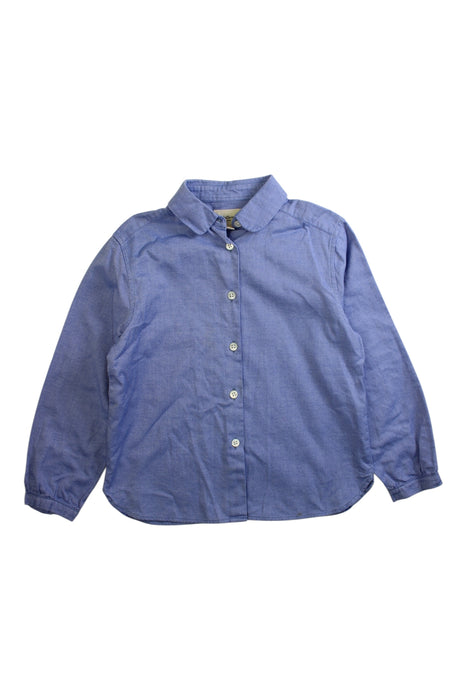 A Blue Long Sleeve Shirts from Bellerose in size 10Y for boy. (Front View)